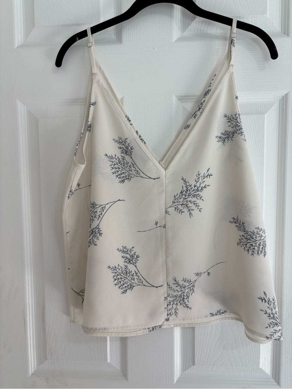 LOFT Cream V-Neck Floral Print Cami